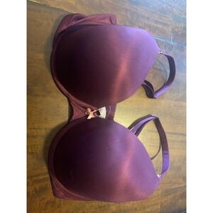 Victorias Secret Body by Victoria Perfect Shape Bra Plum Purple 38DDD Underwire